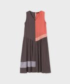 【ポール スミス/Paul Smith】のアセテート カラーブロック ドレス チョコレートブラウン|ID: prp329100004870554 ipo3291000000036303534