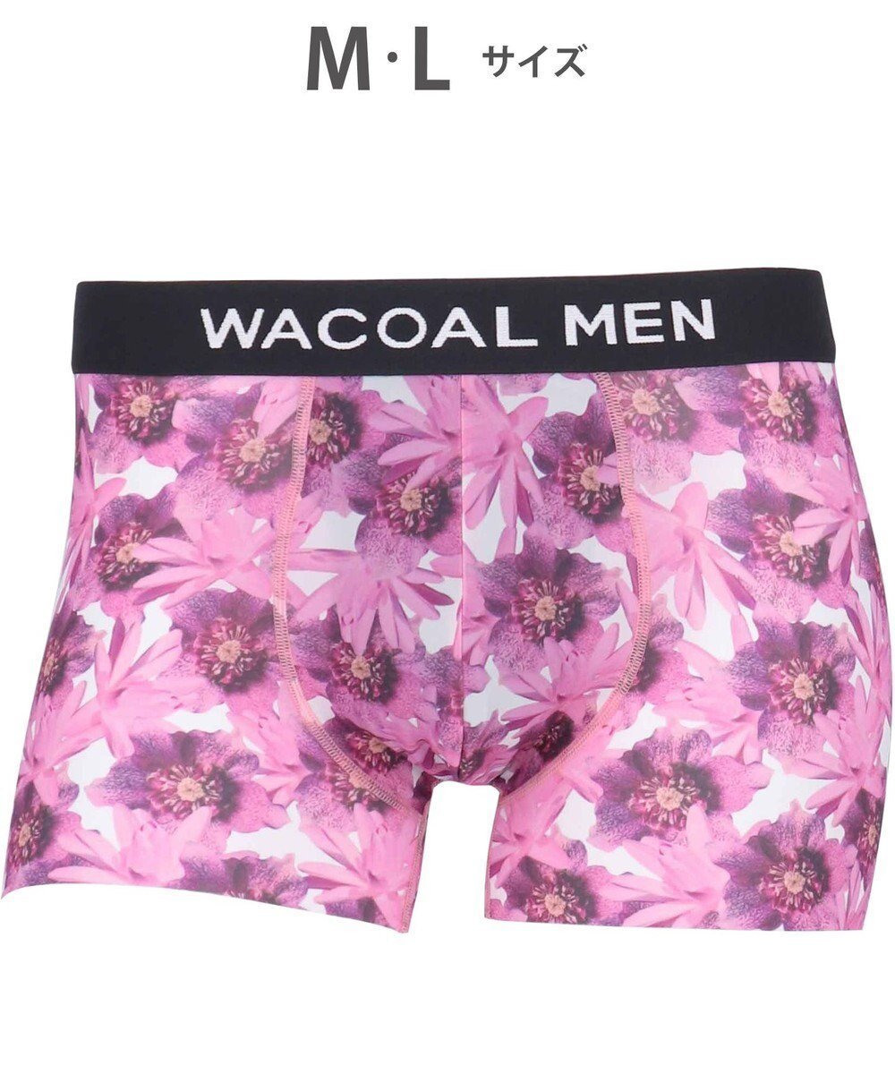 【ワコール/Wacoal / MEN】のボクサーパンツ 【DREAMS COME TRUE 35th Anniversaryコラボ】 メンズ 下着 【気持ちいいパンツ】 ズレにくい 前閉じ 通気性 吸汗速乾性 抗菌防臭 ドリカム フリーカッティング(裾部分) WT3422 /ワコールメン インテリア・キッズ・メンズ・レディースファッション・服の通販 founy(ファニー) 　ファッション　Fashion　メンズファッション　Fashion for Men　ボトムス　Bottoms　アンダー　Underwear Essentials　カッティング　Cutting Detail　コラボ　Collaboration, Collab　抗菌　Antibacterial, Bacteria-Resistant　ストレッチ　Stretch, Stretchy Fabric　フィット　Fit, Slim Fit　フラワー　Flower, Floral　フロント　Front, Front Design　メンズ　Men's, Menswear　リアル　Real, Realistic　ピンク|ID: prp329100004870566 ipo3291000000036303581