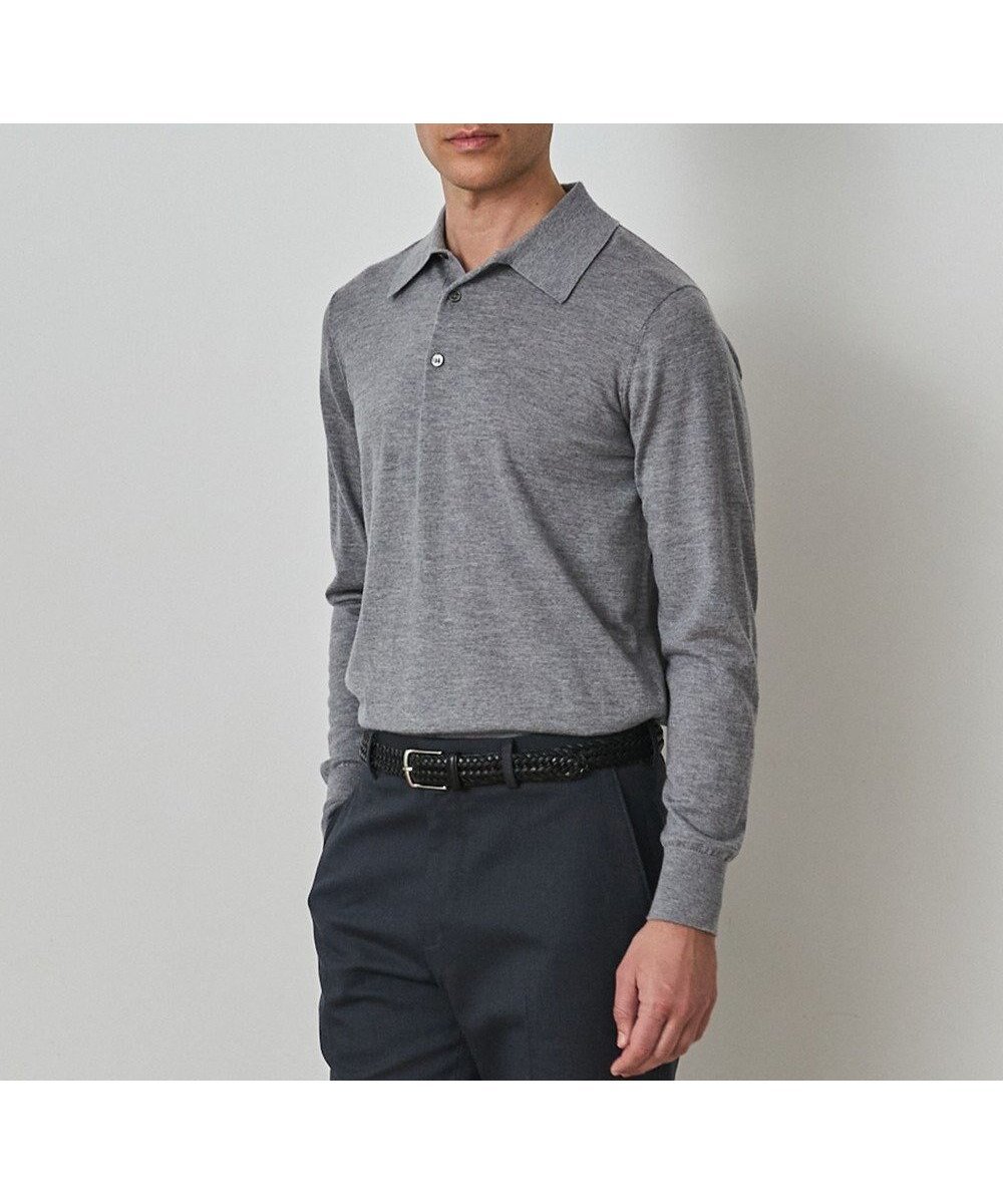 【五大陸/gotairiku / MEN】のオリジナル設計【洗える/チクチクしにくい/ピリングしにくい】イタリア糸 ハイゲージ ニットポロ_WOOL100% 人気、トレンドファッション・服の通販 founy(ファニー) ファッション Fashion メンズファッション Fashion for Men トップス・カットソー Cut & Sew Tops ニット・セーター / 定番トップス Knit Tops & Sweaters イタリア Italy インナー Innerwear 洗える Machine Washable 抗菌 Antibacterial, Bacteria-Resistant ジャケット Jacket, Outerwear スーツ Suit, Formalwear セーター Sweater, Knitwear ドレス Dress, One-Piece 人気 Popular, Best Seller パターン Pattern, Design Print フラット Flat, Flat Shoes ベーシック Basic, Essential ポロシャツ Polo Shirt, Collared Tee メンズ Men's, Menswear A/W・秋冬 Autumn/Winter エレガント 上品 Elegant ビジネス 仕事 通勤 Business / Work / Commuting other-1|ID: prp329100004870577 ipo3291000000036303617