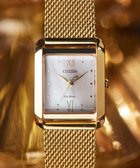 【シチズン/CITIZEN】の【光発電エコ・ドライブ】ハンサムなスクエアケース 替えバンド付き ウォームゴールド レッド ウォームゴールド|ID: prp329100004870586 ipo3291000000036303660