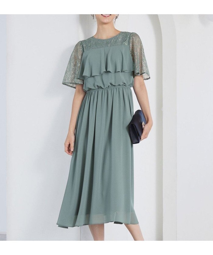 【エニィ スィス/any SiS】の【Lily Calin】ラッフルディテール ドレス インテリア・キッズ・メンズ・レディースファッション・服の通販 founy(ファニー) https://founy.com/ ファッション Fashion レディースファッション Fashion for Women ワンピース Dresses フォーマル・パーティードレス・結婚式用ドレス Elegant & Casual Dresses シフォン Chiffon, Lightweight Fabric ジョーゼット Georgette, Semi-Sheer Fabric ドレス Dress, One-Piece フェミニン Feminine, Girly ベーシック Basic, Essential リゾート Resort, Vacation Style レース Lace, Lace Fabric 夏 Summer S/S・春夏 SS, Spring/Summer, Warm Season A/W・秋冬 Autumn/Winter |ID: prp329100004870588 ipo3291000000036303664