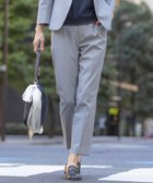 【ジェイ プレス/J.PRESS】の【着丈が選べる・セットアップ対応・洗える・撥水・防汚】コットンFITTYシャーク テーパード パンツ ライトグレー系|ID: prp329100004870600 ipo3291000000036303720