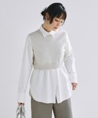 【アイシービー/iCB】の【2WAY・洗える】シャツクロスコンビニットプルオーバー トープ系|ID: prp329100004870606 ipo3291000000036303767