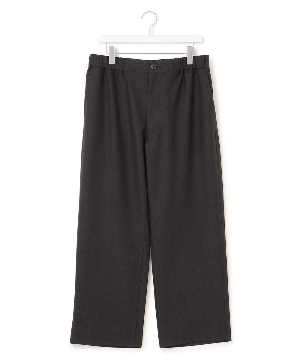 【ジェイプレスヨークストリート/J.PRESS YORK STREET】の【UNISEX】ウールライク イージーパンツ インテリア・キッズ・メンズ・レディースファッション・服の通販 founy(ファニー) 　ファッション　Fashion　レディースファッション　Fashion for Women　パンツ　Pants & Trousers　ユニセックス　Unisex, Genderless　ストレート　Straight, Straight Cut　スピンドル　Spindle, Drawcord　フィット　Fit, Slim Fit　リラックス　Relax, Relaxed Fit　エレガント 上品　Elegant　A/W・秋冬　Autumn/Winter　ブラック系|ID: prp329100004870613 ipo3291000000036303824
