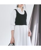 【23区/NIJYUSANKU】の【SLOW/一部店舗限定】リボンヤーン ニット ビスチェ ブラック系|ID: prp329100004870615 ipo3291000000036303832