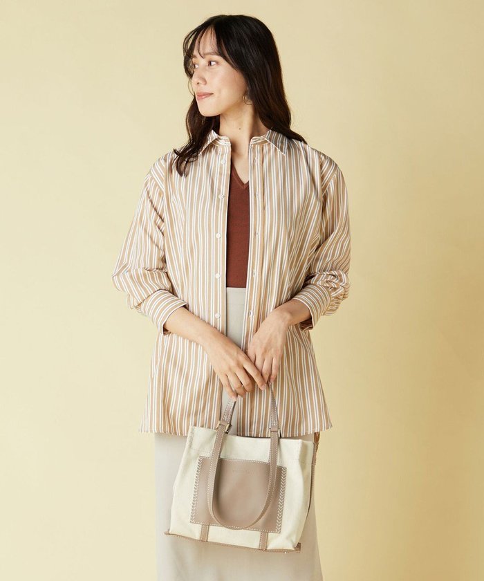 【ラ バガジェリー/LA BAGAGERIE】の【veganview】w handle canvas mini tote インテリア・キッズ・メンズ・レディースファッション・服の通販 founy(ファニー) https://founy.com/ ファッション Fashion レディースファッション Fashion for Women バッグ Bags キャンバス Canvas, Canvas Fabric スクエア Square, Square Shape ダブル Double, Double-Breasted ツイル Twist, Twisted Detail 定番 Standard, Basic Item ファブリック Fabric, Textile フォルム Silhouette, Form ポケット Pocket, Pocket Detail マグネット Magnet, Magnetic Closure エレガント 上品 Elegant |ID: prp329100004870619 ipo3291000000036303849