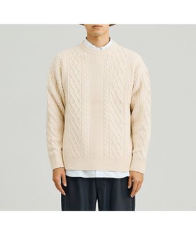 【ジェイプレスヨークストリート/J.PRESS YORK STREET】の【UNISEX】アランケーブル クルーニット 人気、トレンドファッション・服の通販 founy(ファニー) ファッション Fashion レディースファッション Fashion for Women トップス・カットソー Cut & Sew Tops ニット Knit Tops & Sweaters ユニセックス Unisex, Genderless アクリル Acrylic Material クラシック Classic, Timeless Style セーター Sweater, Knitwear フィット Fit, Slim Fit ボトム Bottoms, Lower Wear リラックス Relax, Relaxed Fit 秋 Autumn A/W・秋冬 Autumn/Winter |ID:prp329100004870620