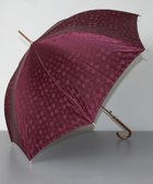 【アウロラ/AURORA】の【 NINA RICCI(ニナ リッチ)】 ハト柄ジャカード ジャンプ雨傘 (長傘) ワイン|ID: prp329100004870623 ipo3291000000036303874