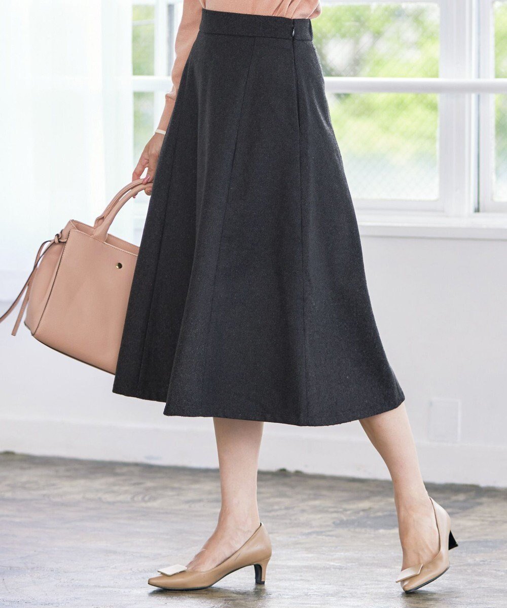 【ティアクラッセ/Tiaclasse】のウール調フレアスカート インテリア・キッズ・メンズ・レディースファッション・服の通販 founy(ファニー) 　ファッション　Fashion　レディースファッション　Fashion for Women　スカート　Skirts　Aライン・フレアスカート　A-Line & Flared Skirts　チュニック　Tunic, Long Top　フレア　Flare, Flared　ポケット　Pocket, Pocket Detail　エレガント 上品　Elegant　再入荷　Restock / Back in Stock　新作・新入荷　New Arrivals / New In　A/W・秋冬　Autumn/Winter　チャコールグレー|ID: prp329100004870630 ipo3291000000036303904