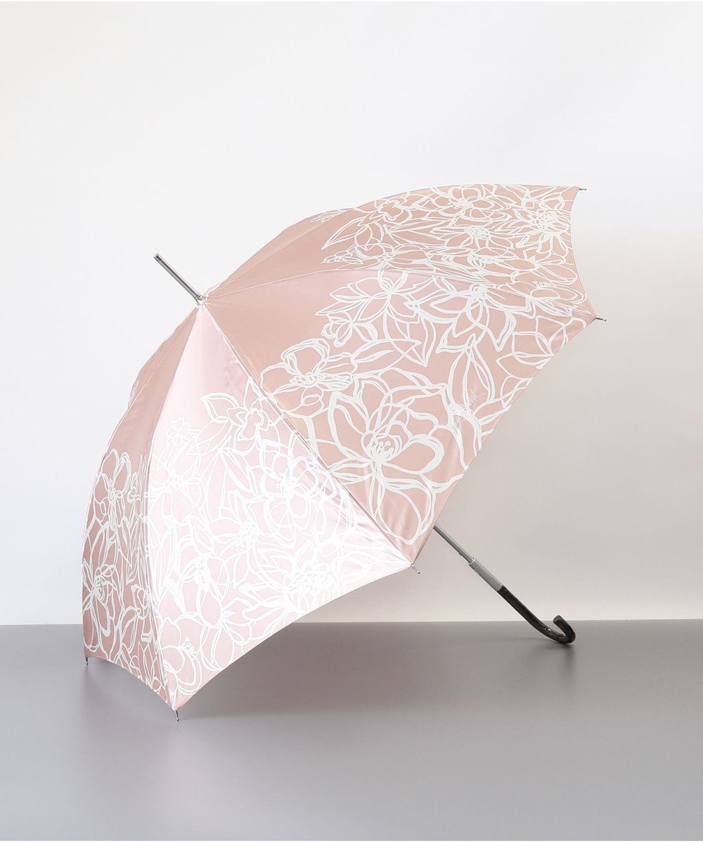 【アウロラ/AURORA】のPINKY DIANNE(ピンキー&ダイアン) 花柄耐風雨傘(長傘) インテリア・キッズ・メンズ・レディースファッション・服の通販 founy(ファニー) 　ファッション　Fashion　レディースファッション　Fashion for Women　レイングッズ・傘・晴雨兼用傘　Umbrellas & Rain Gear　傘　Umbrella, Parasol　ベージュ|ID: prp329100004870641 ipo3291000000036304050