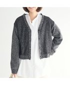 【クラフトスタンダードブティック/CRAFT STANDARD BOUTIQUE】のチュールドッキングニットカーディガン Black|ID: prp329100004870645 ipo3291000000036304129