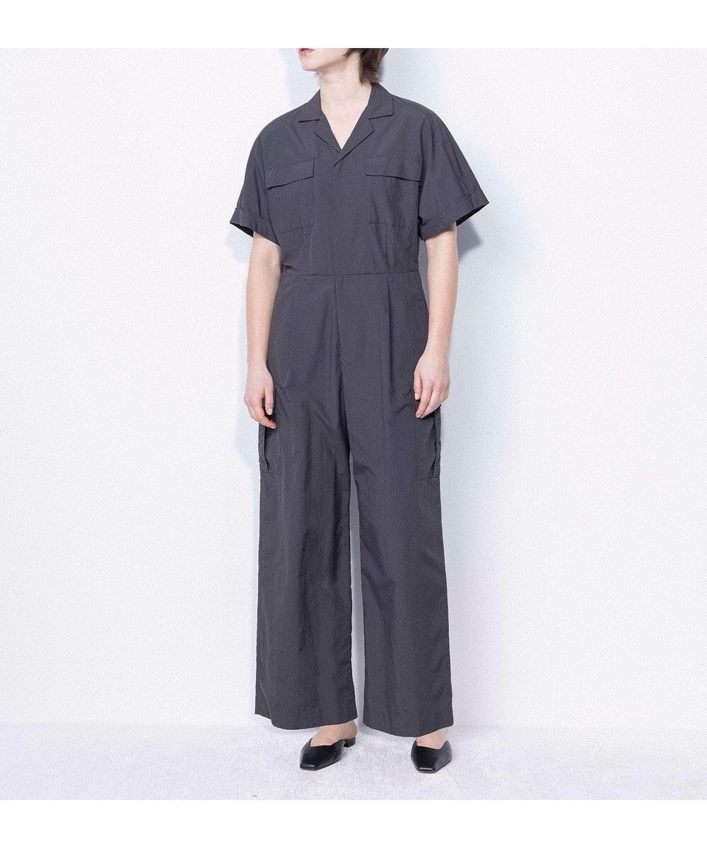 【ネイヴ/NAVE】の【ReNAVE・洗える/撥水加工/接触冷感/UVケア/】ナイロンタスラン オールインワン インテリア・キッズ・メンズ・レディースファッション・服の通販 founy(ファニー) 　ファッション　Fashion　レディースファッション　Fashion for Women　ワンピース　Dresses　オールインワン・ワンピース　Dresses and Jumpsuits　サロペット&オールインワン　Dungarees & Jumpsuit Styles　春　Spring　洗える　Machine Washable　カーゴパンツ　Cargo Pants, Utility Pants　セットアップ　Set-Up, Coordinated Outfit　バランス　Balance, Style Balance　ポケット　Pocket, Pocket Detail　ワイド　Wide, Wide Fit　S/S・春夏　SS, Spring/Summer, Warm Season　夏　Summer　グレー系|ID: prp329100004870650 ipo3291000000036304199