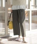 【ジェイ プレス/J.PRESS】の【洗える】セルロースリネンストレッチ タックワイドパンツ スレート系|ID: prp329100004870651 ipo3291000000036304213