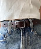 【ウィゴー/WEGO】のLスクエアバックルPUベルト ブラウン|ID: prp329100004870652 ipo3291000000036304222
