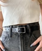 【ウィゴー/WEGO】のLスクエアバックルPUベルト ブラックその他|ID: prp329100004870652 ipo3291000000036304225