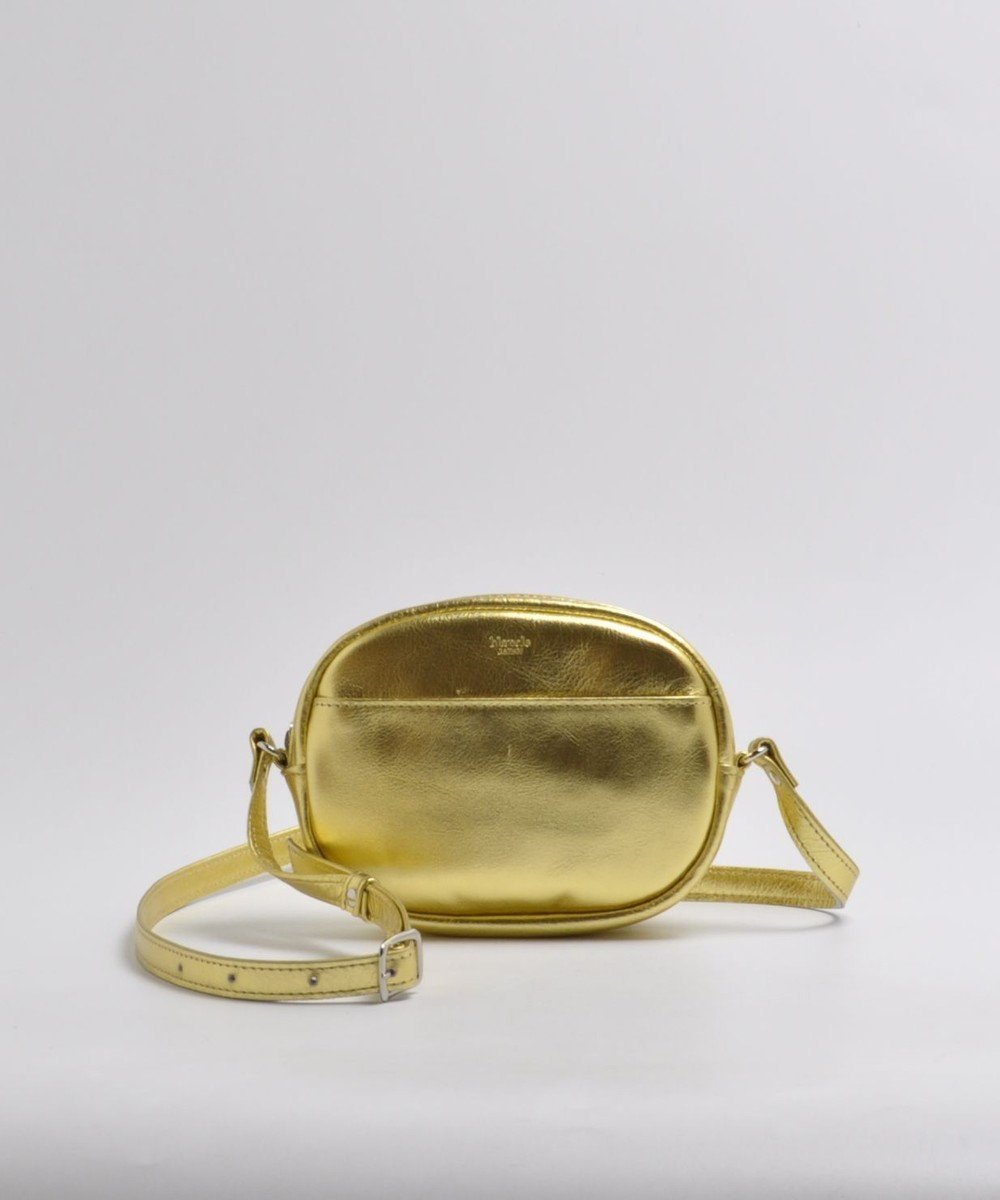 【ブランクレ/blancle】のメタリックレザー ラウンドショルダー インテリア・キッズ・メンズ・レディースファッション・服の通販 founy(ファニー) 　ファッション　Fashion　レディースファッション　Fashion for Women　コンパクト　Compact, Small Size　ショルダー　Shoulder, Shoulder Strap　シンプル　Simple, Minimal　財布　Wallet, Purse　フロント　Front, Front Design　ポケット　Pocket, Pocket Detail　ポシェット　Pochette, Mini Bag　ラウンド　Round, Round Neck　GOLD|ID: prp329100004870654 ipo3291000000036304281