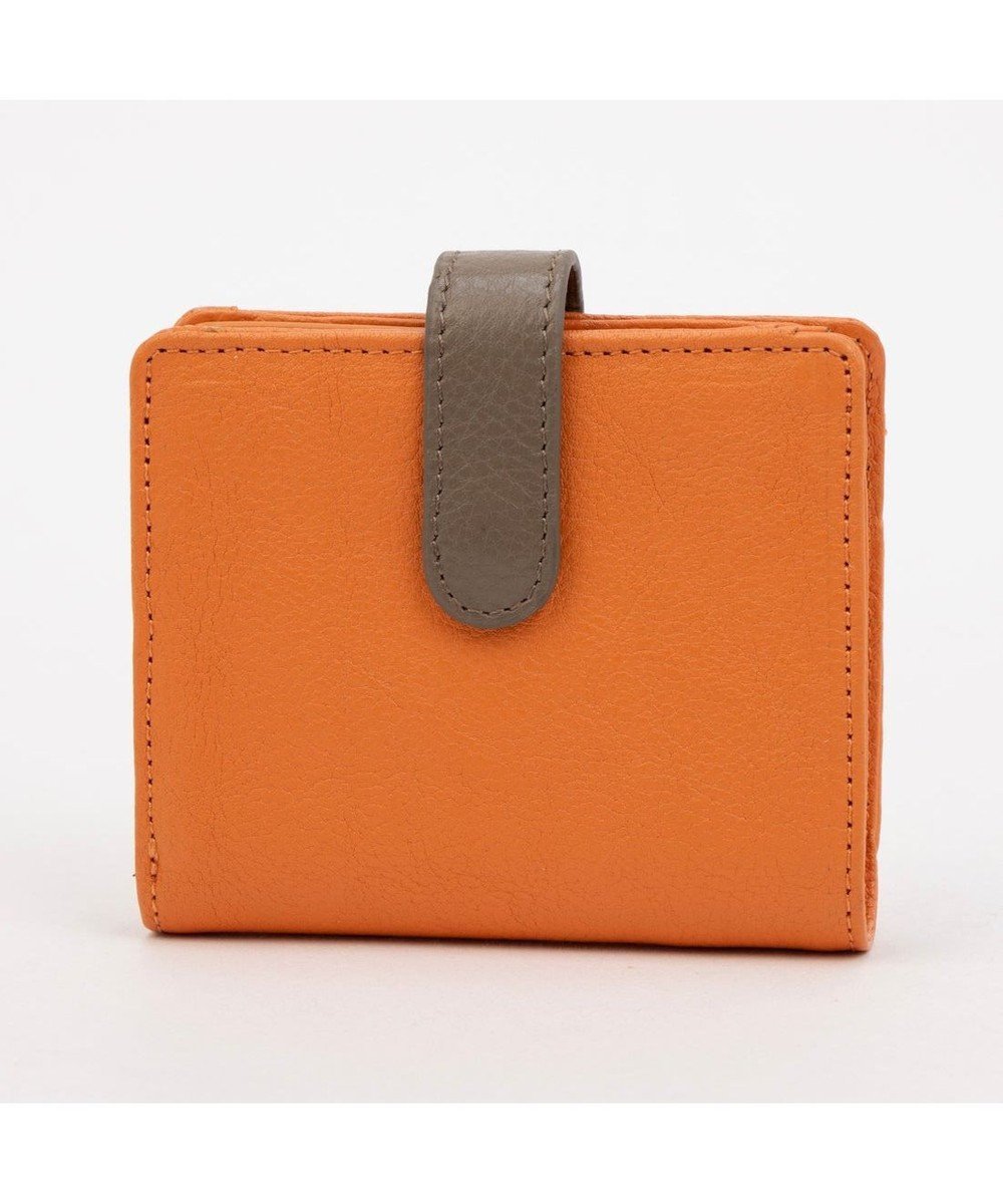 【アンビリオン/UNBILLION】のアトランタ ATLANTA / 牛革二つ折りカラーコンビウォレット インテリア・キッズ・メンズ・レディースファッション・服の通販 founy(ファニー) 　ファッション　Fashion　レディースファッション　Fashion for Women　ミニ財布・二つ折り財布　Wallets & Card Cases　コンビ　Combo, Combination Style　シンプル　Simple, Minimal　ポケット　Pocket, Pocket Detail　財布　Wallet, Purse　オレンジ|ID: prp329100004870658 ipo3291000000036304336
