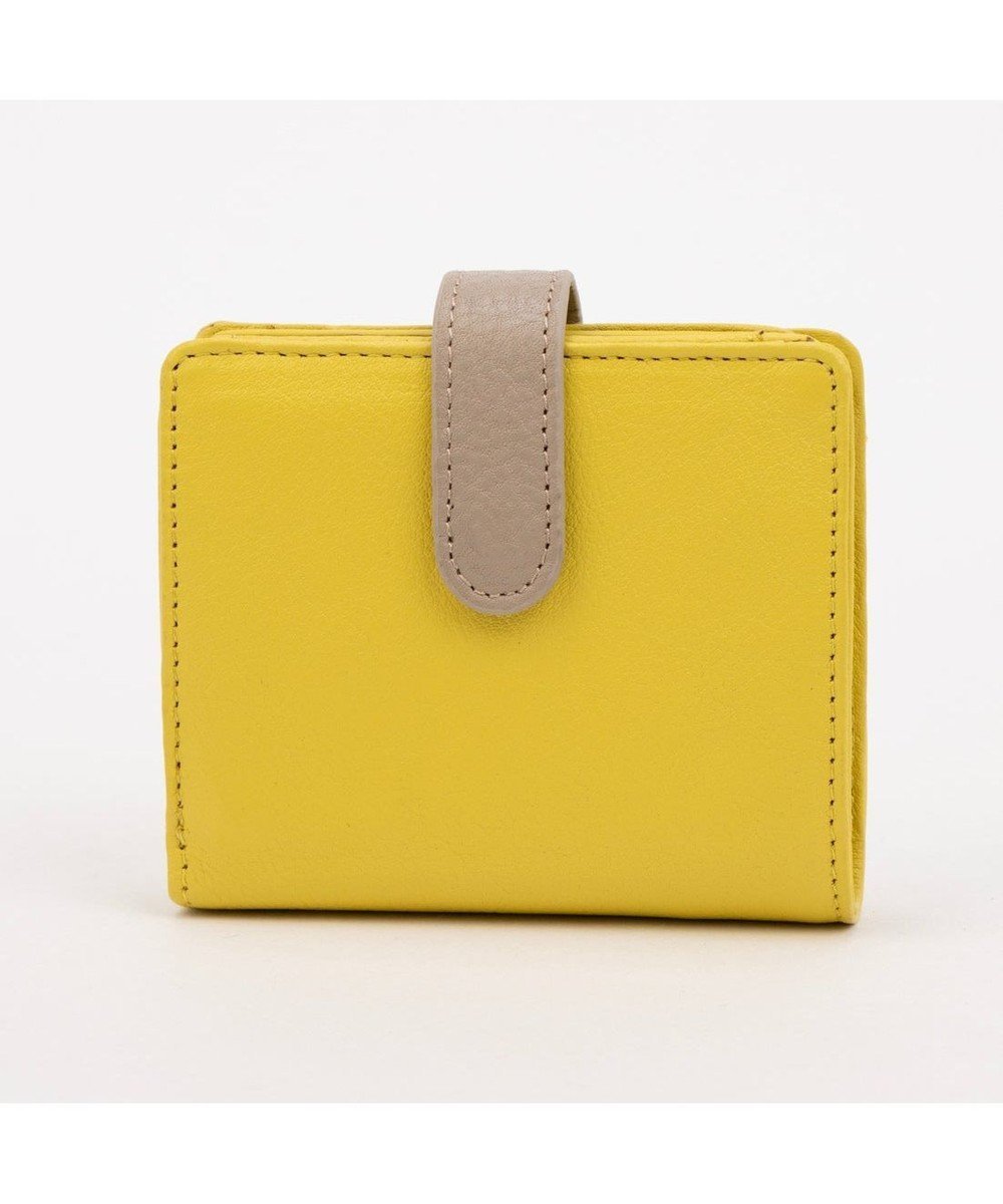 【アンビリオン/UNBILLION】のアトランタ ATLANTA / 牛革二つ折りカラーコンビウォレット インテリア・キッズ・メンズ・レディースファッション・服の通販 founy(ファニー) 　ファッション　Fashion　レディースファッション　Fashion for Women　ミニ財布・二つ折り財布　Wallets & Card Cases　コンビ　Combo, Combination Style　シンプル　Simple, Minimal　ポケット　Pocket, Pocket Detail　財布　Wallet, Purse　イエロー|ID: prp329100004870658 ipo3291000000036304337