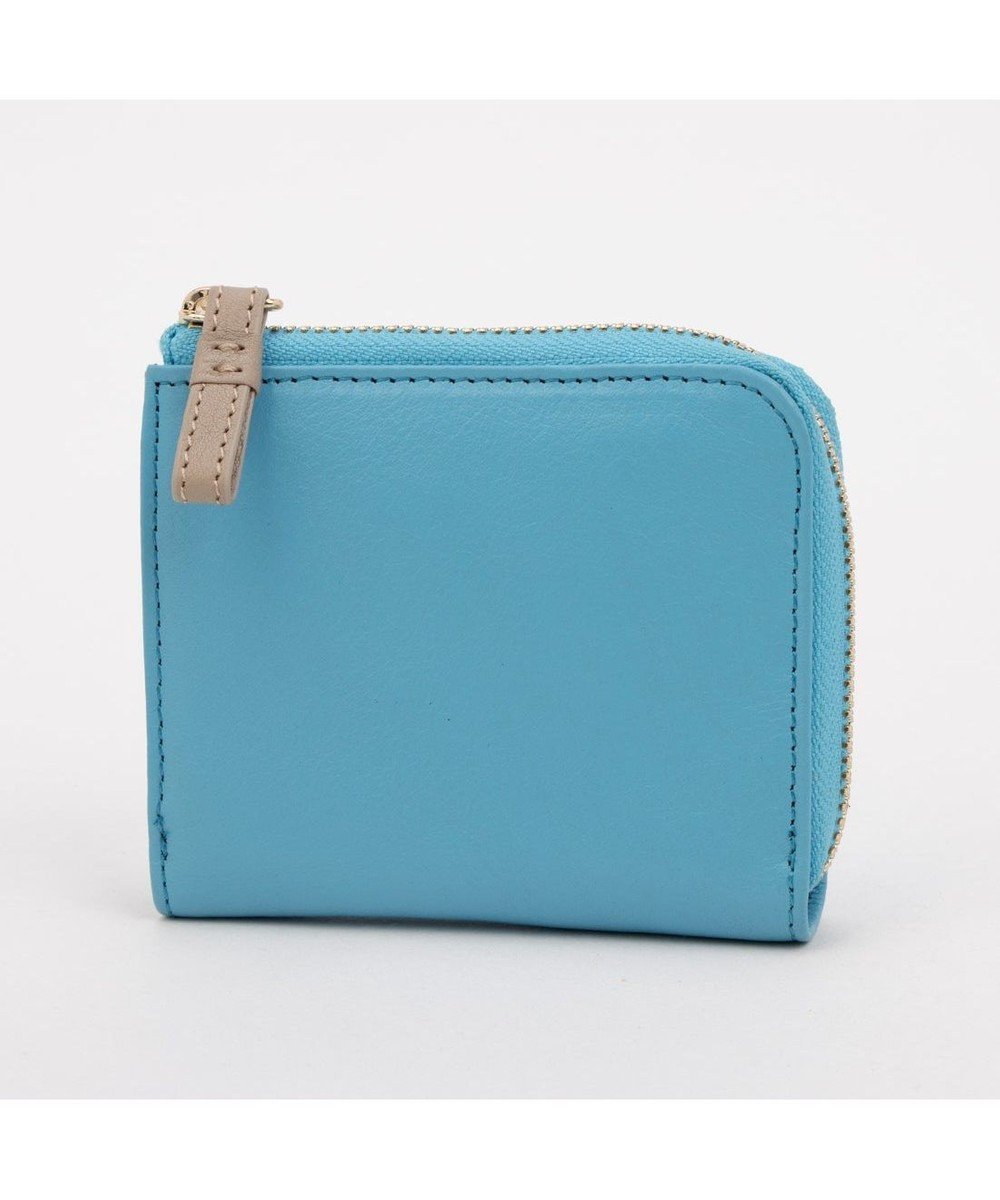 【アンビリオン/UNBILLION】のアトランタ ATLANTA / 牛革L字ファスナーミニウォレット インテリア・キッズ・メンズ・レディースファッション・服の通販 founy(ファニー) 　ファッション　Fashion　レディースファッション　Fashion for Women　ミニ財布・二つ折り財布　Wallets & Card Cases　コンパクト　Compact, Small Size　コンビ　Combo, Combination Style　シンプル　Simple, Minimal　スリット　Slit, Slit Detail　財布　Wallet, Purse　ブルー|ID: prp329100004870659 ipo3291000000036304345