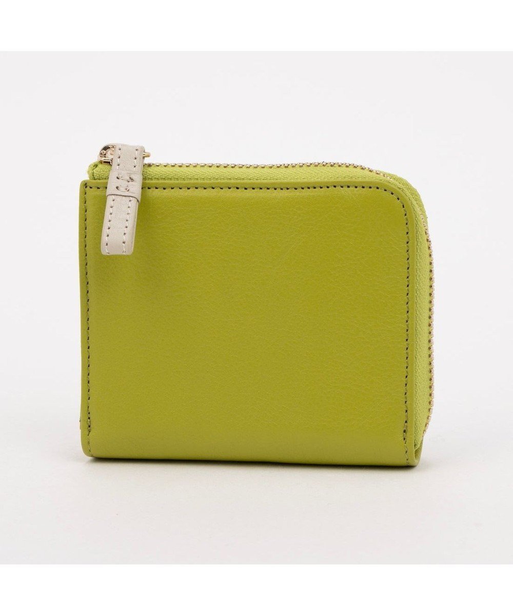 【アンビリオン/UNBILLION】のアトランタ ATLANTA / 牛革L字ファスナーミニウォレット インテリア・キッズ・メンズ・レディースファッション・服の通販 founy(ファニー) 　ファッション　Fashion　レディースファッション　Fashion for Women　ミニ財布・二つ折り財布　Wallets & Card Cases　コンパクト　Compact, Small Size　コンビ　Combo, Combination Style　シンプル　Simple, Minimal　スリット　Slit, Slit Detail　財布　Wallet, Purse　グリーン|ID: prp329100004870659 ipo3291000000036304346