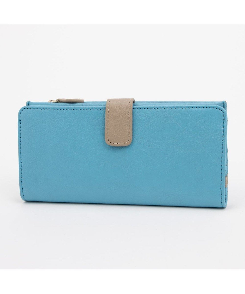 【アンビリオン/UNBILLION】のアトランタ ATLANTA / 牛革二つ折りカラーコンビ長財布 インテリア・キッズ・メンズ・レディースファッション・服の通販 founy(ファニー) 　ファッション　Fashion　レディースファッション　Fashion for Women　ミニ財布・二つ折り財布　Wallets & Card Cases　おすすめ　Recommended / Our Picks　コンビ　Combo, Combination Style　シンプル　Simple, Minimal　ポケット　Pocket, Pocket Detail　財布　Wallet, Purse　ブルー|ID: prp329100004870661 ipo3291000000036304365