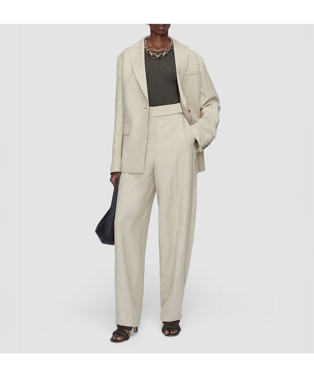 【ジョゼフ/JOSEPH】のライトリネンブレンド トラウザーズ 人気、トレンドファッション・服の通販 founy(ファニー) 　ファッション　Fashion　レディースファッション　Fashion for Women　パンツ　Pants & Trousers　なめらか　Smooth, Silky Texture　センター　Center, Center Line　フィット　Fit, Slim Fit　フロント　Front, Front Design　リネン　Linen, Linen Fabric　リラックス　Relax, Relaxed Fit　夏　Summer　春　Spring　S/S・春夏　SS, Spring/Summer, Warm Season　 other-1|ID: prp329100004870669 ipo3291000000036304458