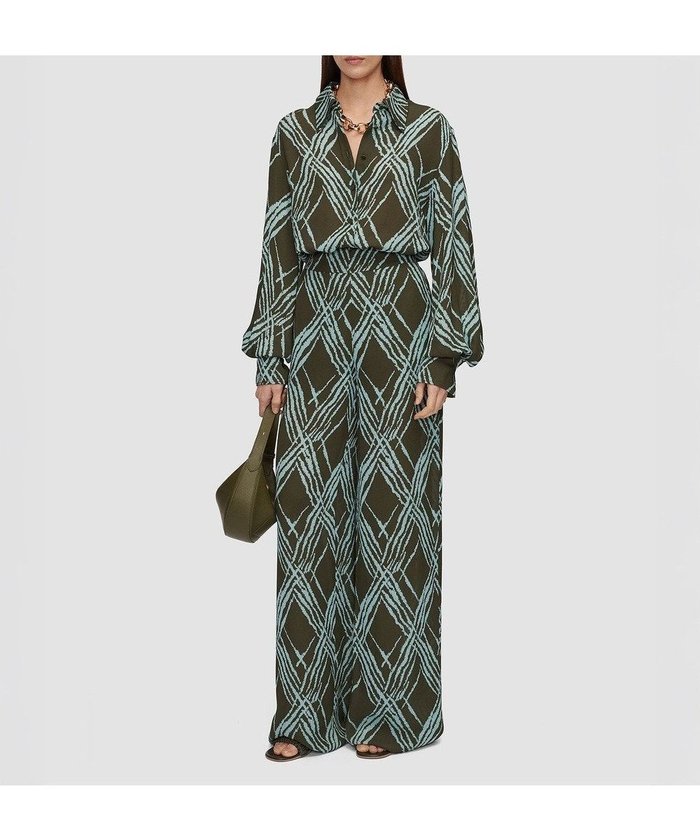 【ジョゼフ/JOSEPH】のオープンウィーブ トラウザーズ インテリア・キッズ・メンズ・レディースファッション・服の通販 founy(ファニー) https://founy.com/ ファッション Fashion レディースファッション Fashion for Women パンツ Pants & Trousers シルク Silk, 100% Silk チェック Check, Plaid, Tartan ドレープ Drape, Draping Fabric ハーフ Half, Half-Length ライニング Inner Lining, Inner Fabric, Lined リラックス Relax, Relaxed Fit ワイド Wide, Wide Fit 夏 Summer 春 Spring S/S・春夏 SS, Spring/Summer, Warm Season |ID: prp329100004870681 ipo3291000000036304533