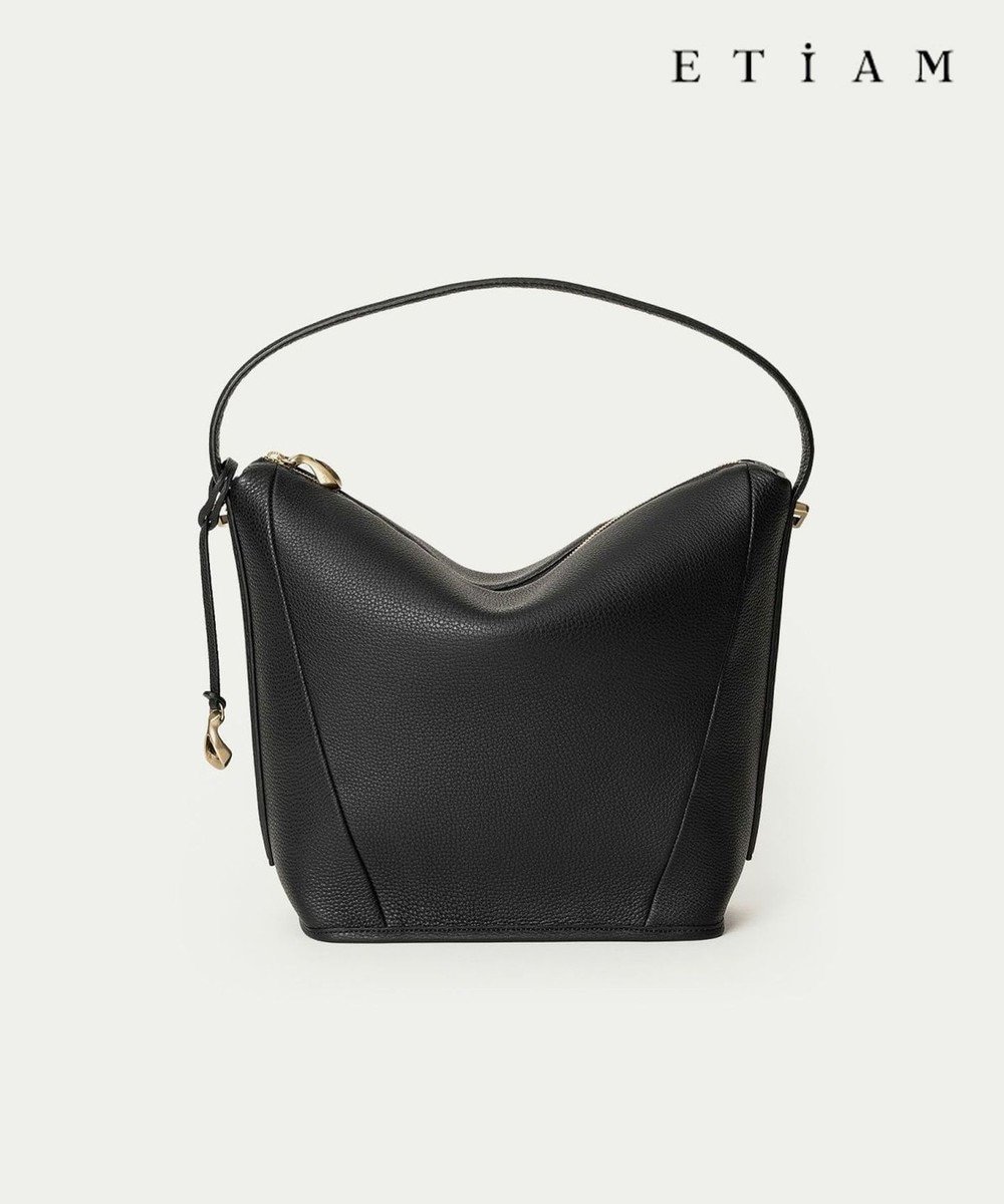 【五大陸/GOTAIRIKU】の【ETIAM】シュリンク 2Wayショルダーバッグ《Union》 インテリア・キッズ・メンズ・レディースファッション・服の通販 founy(ファニー) 　ファッション　Fashion　レディースファッション　Fashion for Women　イタリア　Italy　エレガント 上品　Elegant　グログラン　Grosgrain, Grosgrain Ribbon　ショルダー　Shoulder, Shoulder Strap　スリム　Slim, Slim Fit　パイピング　Piping, Trim Design　フィット　Fit, Slim Fit　フォルム　Silhouette, Form　フレーム　Frame, Outline　ラグジュアリー　Luxury, Elegant　ビジネス 仕事 通勤　Business / Work / Commuting　ブラック系|ID: prp329100004870685 ipo3291000000036304564