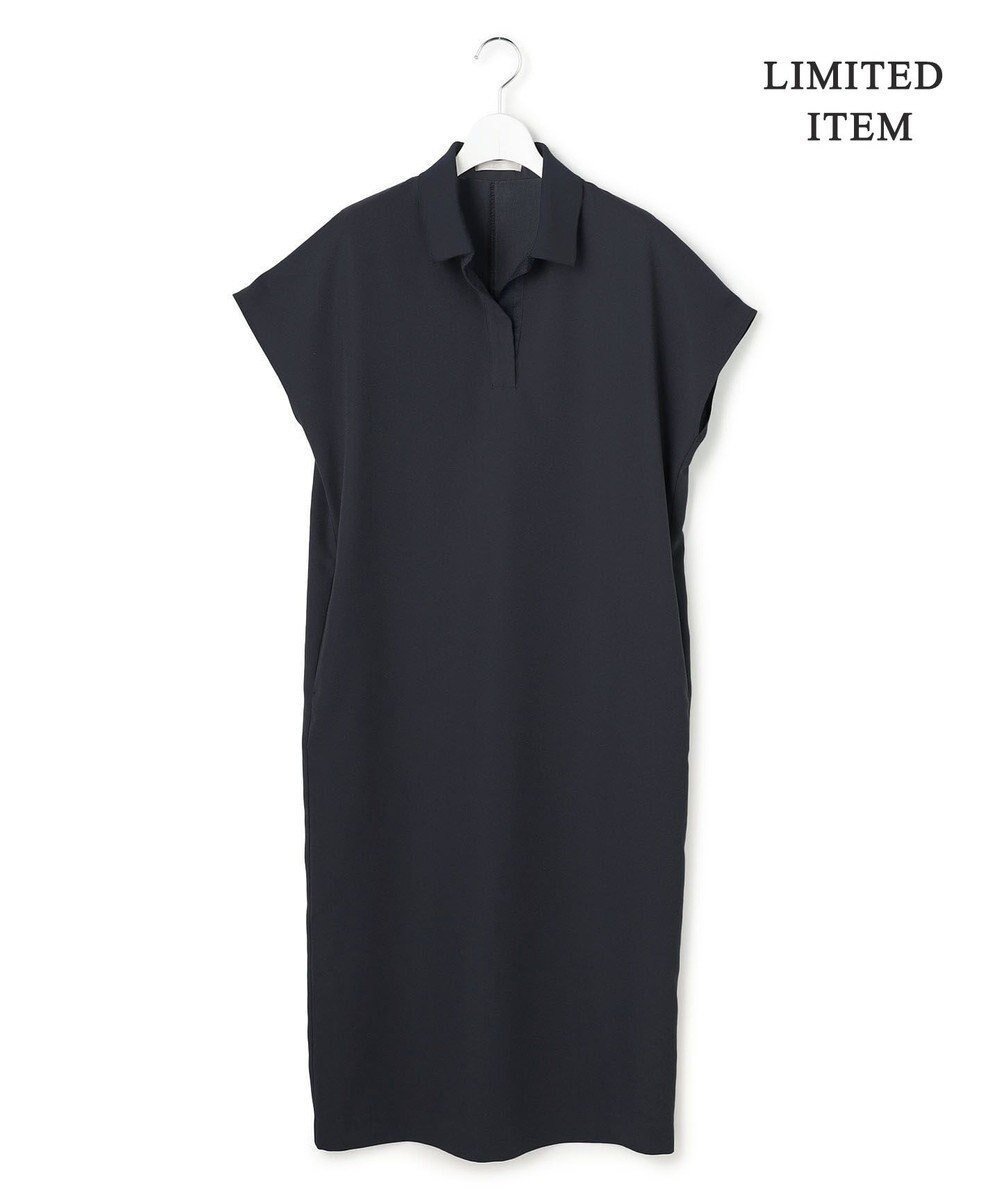 【アイシービー/iCB】の【先行予約・WEB限定】FluidBackSatin ニット衿シャツワンピース インテリア・キッズ・メンズ・レディースファッション・服の通販 founy(ファニー) 　ファッション　Fashion　レディースファッション　Fashion for Women　ワンピース　Dresses　シャツワンピース / 1枚で着映えコーデ　Shirt Dresses　春　Spring　サテン　Satin, Glossy Fabric　スキッパー　Skipper, Open Collar　なめらか　Smooth, Silky Texture　ワイド　Wide, Wide Fit　S/S・春夏　SS, Spring/Summer, Warm Season　夏　Summer　2026年　2026　ネイビー|ID: prp329100004870692 ipo3291000000036304609