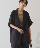 【アメリカンホリック/AMERICAN HOLIC】の【先行予約】【イージーケア】リネンライク半袖ジャケット 人気、トレンドファッション・服の通販 founy(ファニー) ファッション Fashion レディースファッション Fashion for Women アウター Coat / Outerwear Collection レディースジャケット・軽アウター Jackets アメリカン American Style 洗える Machine Washable カットソー Cut and Sewn Top ジャケット Jacket, Outerwear スタイリッシュ Stylish, Fashionable ダブル Double, Double-Breasted ポケット Pocket, Pocket Detail 半袖 Short Sleeve, Half Sleeve リネン Linen, Linen Fabric おすすめ Recommended / Our Picks ビジネス 仕事 通勤 Business / Work / Commuting thumbnail Black|ID: prp329100004870693 ipo3291000000036304616