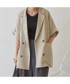 【アメリカンホリック/AMERICAN HOLIC】の【先行予約】【イージーケア】リネンライク半袖ジャケット 人気、トレンドファッション・服の通販 founy(ファニー) ファッション Fashion レディースファッション Fashion for Women アウター Coat / Outerwear Collection レディースジャケット・軽アウター Jackets アメリカン American Style 洗える Machine Washable カットソー Cut and Sewn Top ジャケット Jacket, Outerwear スタイリッシュ Stylish, Fashionable ダブル Double, Double-Breasted ポケット Pocket, Pocket Detail 半袖 Short Sleeve, Half Sleeve リネン Linen, Linen Fabric おすすめ Recommended / Our Picks ビジネス 仕事 通勤 Business / Work / Commuting thumbnail Gray Beige|ID: prp329100004870693 ipo3291000000036304617