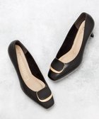 【その他のブランド/Other】のスクエアモチーフ レザーパンプス ブラック|ID: prp329100004870704 ipo3291000000036304736