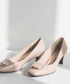 【その他のブランド/Other】のスクエアモチーフ レザーパンプス ピンクベージュ|ID: prp329100004870704 ipo3291000000036304738