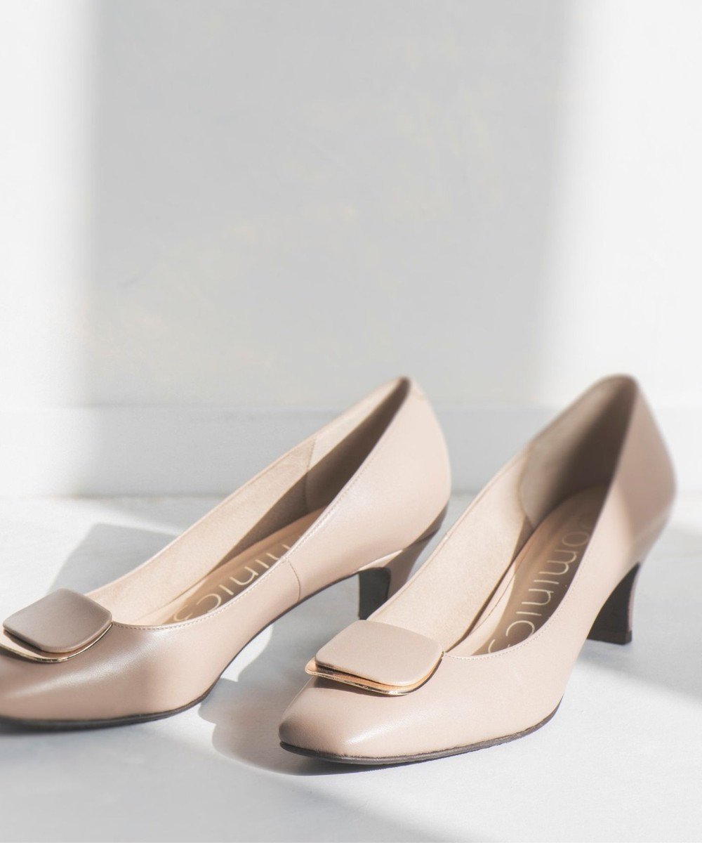 【その他のブランド/Other】のスクエアモチーフ レザーパンプス インテリア・キッズ・メンズ・レディースファッション・服の通販 founy(ファニー) 　ファッション　Fashion　レディースファッション　Fashion for Women　エレガント 上品　Elegant　クッション　Cushion, Throw Pillow　シューズ　Shoes, Footwear　スクエア　Square, Square Shape　ダブル　Double, Double-Breasted　メッシュ　Mesh, Net Fabric　モチーフ　Motif, Design Theme　ライニング　Inner Lining, Inner Fabric, Lined　おすすめ　Recommended / Our Picks　ピンクベージュ|ID: prp329100004870704 ipo3291000000036304738