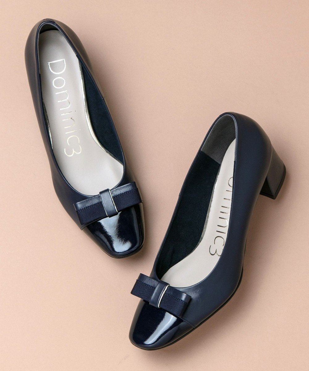 【その他のブランド/Other】のグログランリボン スクエアトゥパンプス インテリア・キッズ・メンズ・レディースファッション・服の通販 founy(ファニー) 　ファッション　Fashion　レディースファッション　Fashion for Women　クッション　Cushion, Throw Pillow　クラシカル　Classical, Vintage-Inspired　シューズ　Shoes, Footwear　ダブル　Double, Double-Breasted　メタリック　Metallic, Shiny Finish　メッシュ　Mesh, Net Fabric　リボン　Ribbon, Bow　おすすめ　Recommended / Our Picks　エレガント 上品　Elegant　セレモニー　Ceremony　ビジネス 仕事 通勤　Business / Work / Commuting　ネイビー|ID: prp329100004870710 ipo3291000000036304778