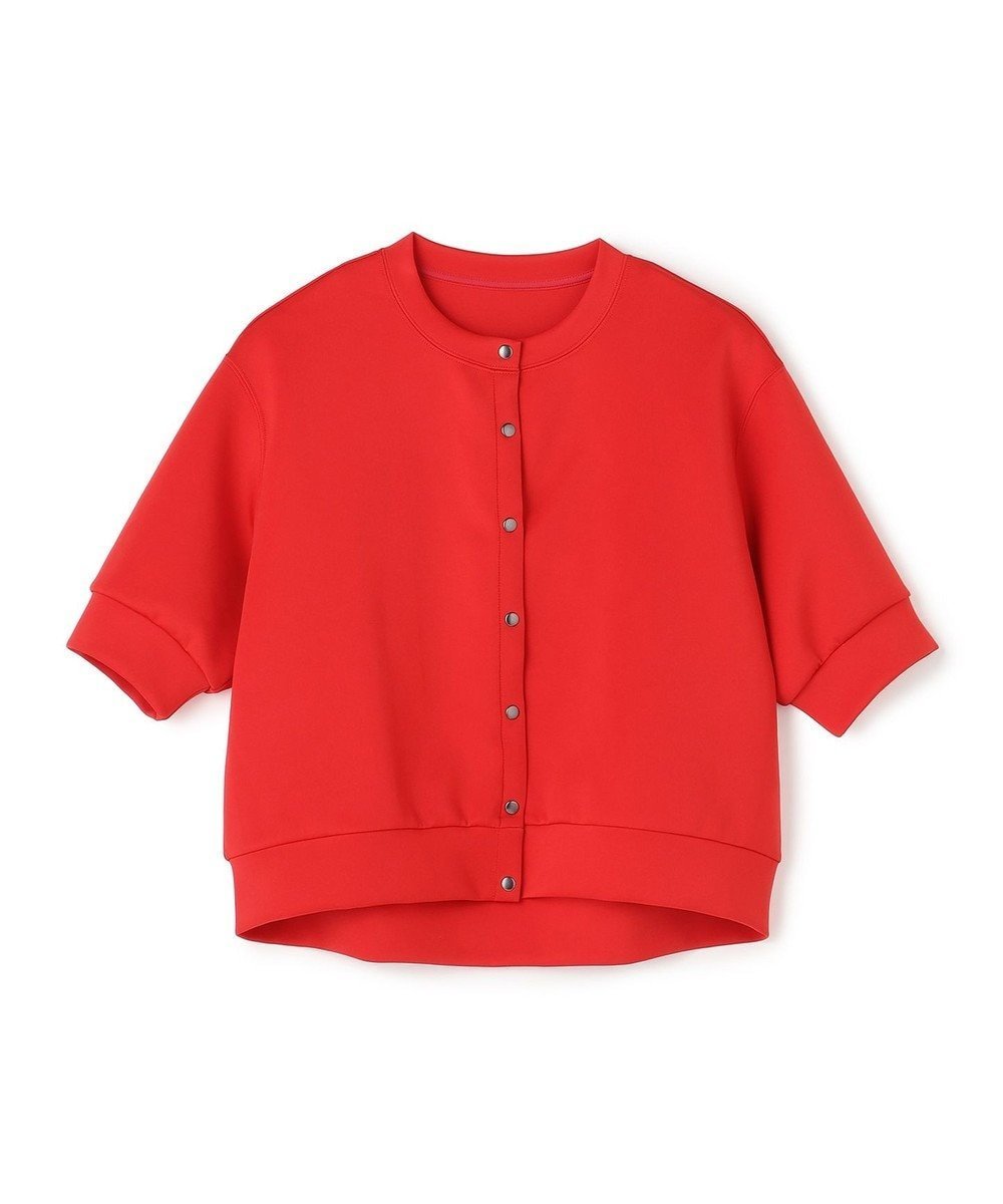 【アンフィーロ 自由区/UNFILO】のBEAUTY FORM JERSEY light スナップカーディガン インテリア・キッズ・メンズ・レディースファッション・服の通販 founy(ファニー) 　ファッション　Fashion　レディースファッション　Fashion for Women　トップス・カットソー　Cut & Sew Tops　カーディガン・羽織り　Layered Style Cardigans　インナー　Innerwear　春　Spring　カーディガン　Cardigan, Knitwear　キャミソール　Camisole, Spaghetti Strap Top　抗菌　Antibacterial, Bacteria-Resistant　シンプル　Simple, Minimal　ストレッチ　Stretch, Stretchy Fabric　ノースリーブ　Sleeveless, No-Sleeve　S/S・春夏　SS, Spring/Summer, Warm Season　夏　Summer　エレガント 上品　Elegant　新作・新入荷　New Arrivals / New In　レッド|ID: prp329100004870723 ipo3291000000036304894