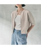 【アンフィーロ 自由区/UNFILO】のBEAUTY FORM JERSEY light スナップカーディガン グレージュ|ID: prp329100004870723 ipo3291000000036312617