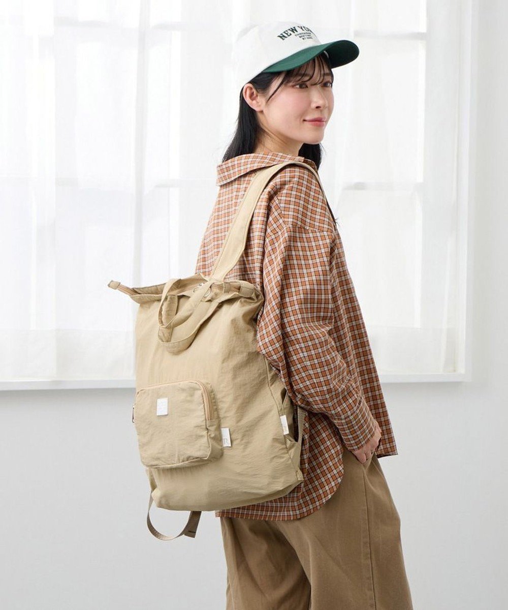 【ルートート/ROOTOTE】の3590【ルートート】LT.メッケル.ルミエ-B インテリア・キッズ・メンズ・レディースファッション・服の通販 founy(ファニー) 　ファッション　Fashion　レディースファッション　Fashion for Women　バッグ　Bags　カメラ　Camera Accessories　コンパクト　Compact, Small Size　軽量　Lightweight, Ultra Light　ショルダー　Shoulder, Shoulder Strap　ダブル　Double, Double-Breasted　ハンカチ　Handkerchief, Hanky　パール　Pearl, Pearl Accent　ポケット　Pocket, Pocket Detail　リュック　Backpack, Rucksack　ワッシャー　Washer, Crinkled Finish　旅行　Travel　小旅行　Short Trip　新作・新入荷　New Arrivals / New In　04:ベージュ|ID: prp329100004870727 ipo3291000000036304927