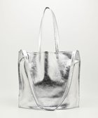 【ブランクレ/blancle】のメタリックレザー ガゼット2ウェイバッグ SILVER|ID: prp329100004870743 ipo3291000000036305212