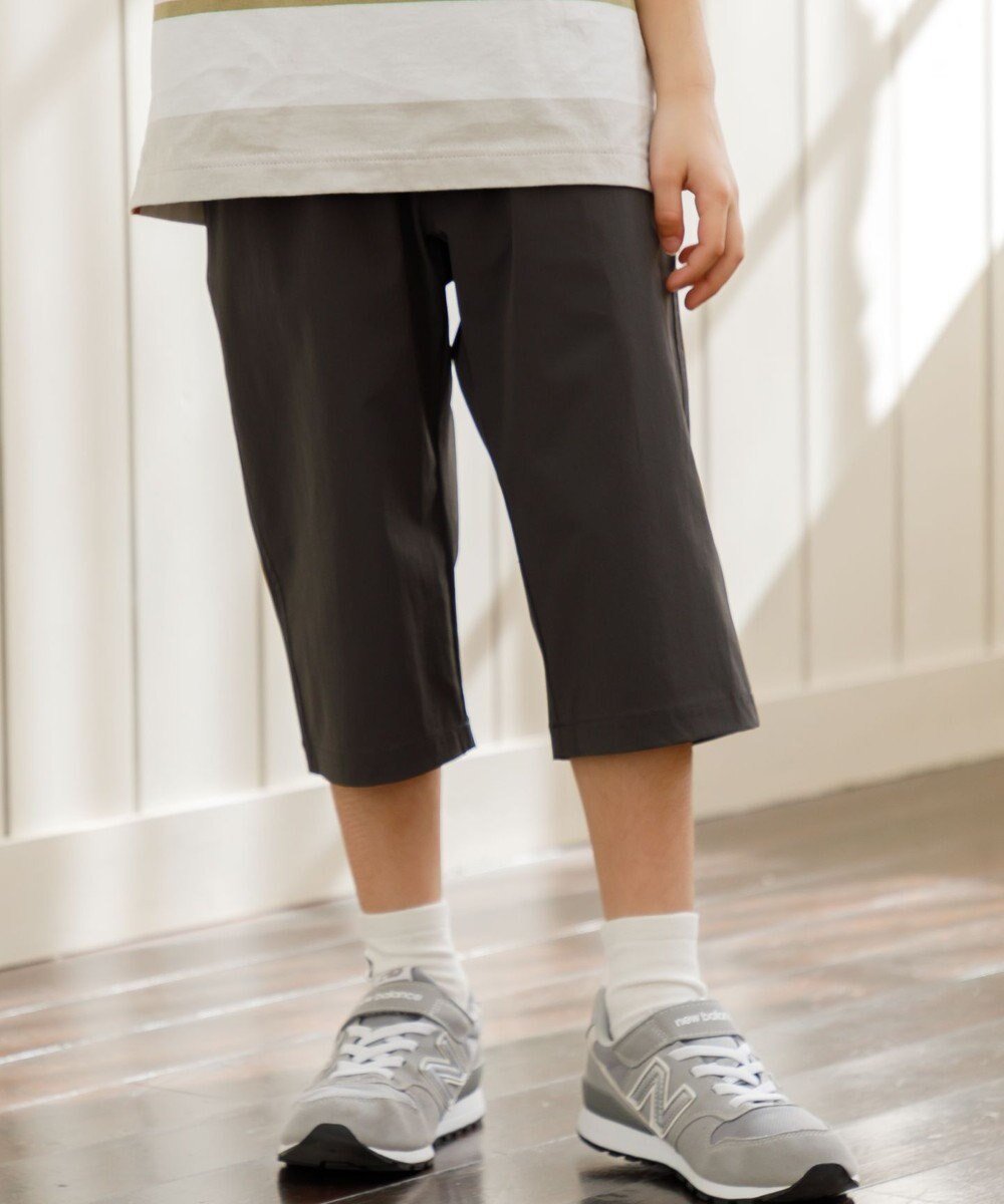 【ジェイ プレス/J.PRESS / KIDS】の【撥水】【100-130㎝】ナイロンストレッチクロス 7分丈パンツ インテリア・キッズ・メンズ・レディースファッション・服の通販 founy(ファニー) 　ファッション　Fashion　キッズファッション　Fashion for Kids　ボトムス　Bottoms　アウトドア　Outdoor Clothing　春　Spring　シンプル　Simple, Minimal　スマホ　Smartphone, Mobile Device　トレンド　Trend, Trending Now　定番　Standard, Basic Item　人気　Popular, Best Seller　ポケット　Pocket, Pocket Detail　楽ちん　Easy Fit, Comfortable　S/S・春夏　SS, Spring/Summer, Warm Season　夏　Summer　2025年　2025　2025春夏・S/S　Spring/Summer 2025 SS25　グレー系|ID: prp329100004871190 ipo3291000000036311477
