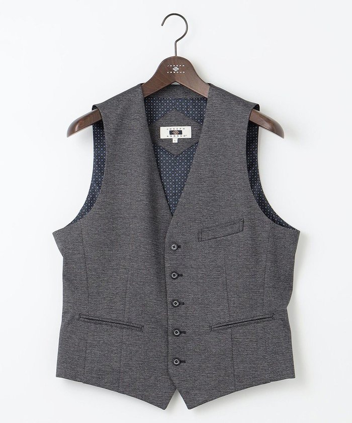 【ジョセフ アブード/JOSEPH ABBOUD / MEN】の【ストレッチ】ツィーディージャージ ベスト インテリア・キッズ・メンズ・レディースファッション・服の通販 founy(ファニー) https://founy.com/ ファッション Fashion メンズファッション Fashion for Men トップス・カットソー Cut & Sew Tops ベスト・ジレ Vests & Gilets シンプル Simple, Minimal ストレッチ Stretch, Stretchy Fabric チェック Check, Plaid, Tartan ツイード／ツィード Choker, Choker Necklace プリント Print, Printed Pattern ベスト Vest, Waistcoat エレガント 上品 Elegant A/W・秋冬 Autumn/Winter |ID: prp329100004871193 ipo3291000000036311487