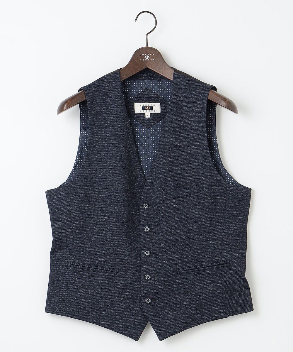 【ジョセフ アブード/JOSEPH ABBOUD / MEN】の【ストレッチ】ツィーディージャージ ベスト インテリア・キッズ・メンズ・レディースファッション・服の通販 founy(ファニー) 　ファッション　Fashion　メンズファッション　Fashion for Men　トップス・カットソー　Cut & Sew Tops　ベスト・ジレ　Vests & Gilets　シンプル　Simple, Minimal　ストレッチ　Stretch, Stretchy Fabric　チェック　Check, Plaid, Tartan　ツイード／ツィード　Choker, Choker Necklace　プリント　Print, Printed Pattern　ベスト　Vest, Waistcoat　エレガント 上品　Elegant　A/W・秋冬　Autumn/Winter　ネイビー系|ID: prp329100004871193 ipo3291000000036311491