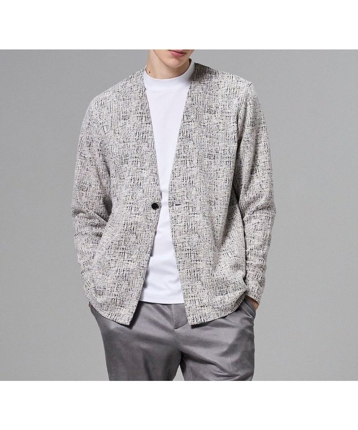 【ジョゼフ オム/JOSEPH HOMME / MEN】の【イージーケア】パフィーチェックジャージー カーディガン インテリア・キッズ・メンズ・レディースファッション・服の通販 founy(ファニー) https://founy.com/ ファッション Fashion メンズファッション Fashion for Men トップス・カットソー Cut & Sew Tops カーディガン / 羽織り Cardigans メンズシャツ Shirts カットソー Cut and Sewn Top カーディガン Cardigan, Knitwear シンプル Simple, Minimal チェック Check, Plaid, Tartan リラックス Relax, Relaxed Fit 夏 Summer S/S・春夏 SS, Spring/Summer, Warm Season A/W・秋冬 Autumn/Winter |ID: prp329100004871201 ipo3291000000036311523