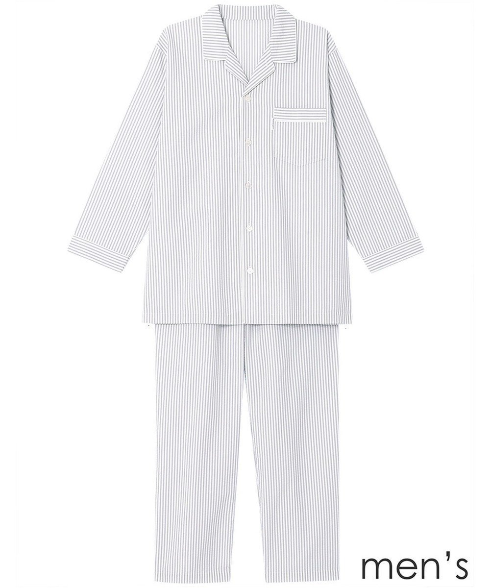 【ワコール 睡眠科学/wacoal suimin / MEN】のメンズ パジャマ 長袖 長ズボン 綿100%(本体) サッカー素材 YGX345 睡眠科学/ワコール 人気、トレンドファッション・服の通販 founy(ファニー) 　ファッション　Fashion　メンズファッション　Fashion for Men　サッカー　Seersucker, Summer Fabric　パジャマ　Pajamas, Sleepwear　ボトム　Bottoms, Lower Wear　メンズ　Men's, Menswear　長袖　Long Sleeve, Full Sleeve　 other-1|ID: prp329100004871206 ipo3291000000036311554