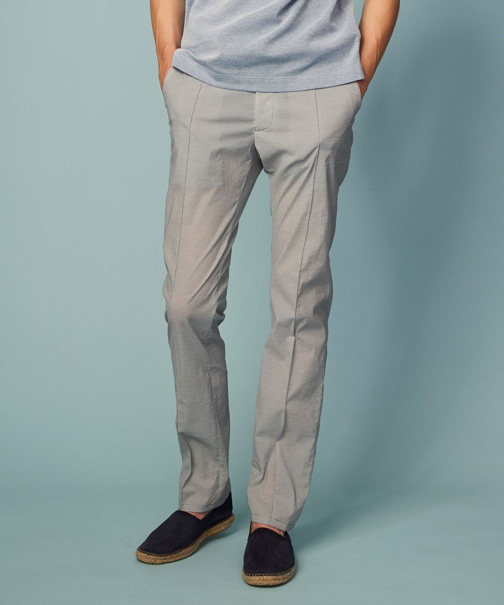 【ジョセフ アブード/JOSEPH ABBOUD / MEN】の【ウエストも伸びる!/ポケッタブル/ハイパワーストレッチ/Eco撥水】アクティブレジャーパンツ インテリア・キッズ・メンズ・レディースファッション・服の通販 founy(ファニー) 　ファッション　Fashion　メンズファッション　Fashion for Men　ボトムス　Bottoms　春　Spring　軽量　Lightweight, Ultra Light　シャーリング　Shirring, Ruched　スマート　Smart, Elegant　フィット　Fit, Slim Fit　フロント　Front, Front Design　ポケット　Pocket, Pocket Detail　S/S・春夏　SS, Spring/Summer, Warm Season　夏　Summer　旅行　Travel　ライトグレー系|ID: prp329100004871207 ipo3291000000036311558