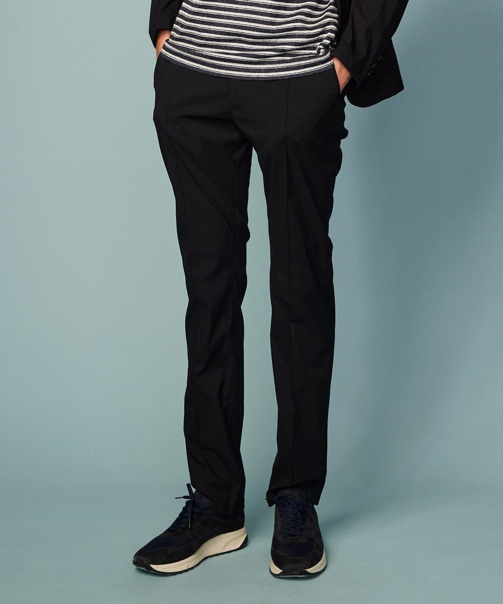 【ジョセフ アブード/JOSEPH ABBOUD / MEN】の【ウエストも伸びる!/ポケッタブル/ハイパワーストレッチ/Eco撥水】アクティブレジャーパンツ インテリア・キッズ・メンズ・レディースファッション・服の通販 founy(ファニー) 　ファッション　Fashion　メンズファッション　Fashion for Men　ボトムス　Bottoms　春　Spring　軽量　Lightweight, Ultra Light　シャーリング　Shirring, Ruched　スマート　Smart, Elegant　フィット　Fit, Slim Fit　フロント　Front, Front Design　ポケット　Pocket, Pocket Detail　S/S・春夏　SS, Spring/Summer, Warm Season　夏　Summer　旅行　Travel　ブラック系|ID: prp329100004871207 ipo3291000000036311559