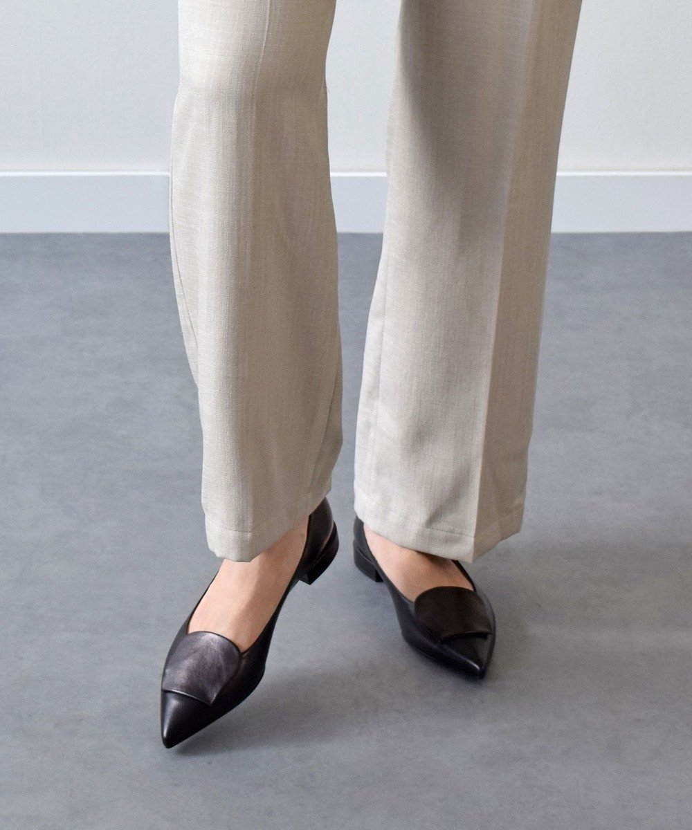 【インター ショシュール/INTER-CHAUSSURES】の【FABIO RUSCONI】ローヒールポインテッドトウパンプス インテリア・キッズ・メンズ・レディースファッション・服の通販 founy(ファニー) 　ファッション　Fashion　レディースファッション　Fashion for Women　イタリア　Italy　コレクション　Collection, Seasonal Line　シューズ　Shoes, Footwear　シンプル　Simple, Minimal　ドレス　Dress, One-Piece　ビジネス 仕事 通勤　Business / Work / Commuting　モダン　Modern, Contemporary　ブラック|ID: prp329100004871211 ipo3291000000036311571