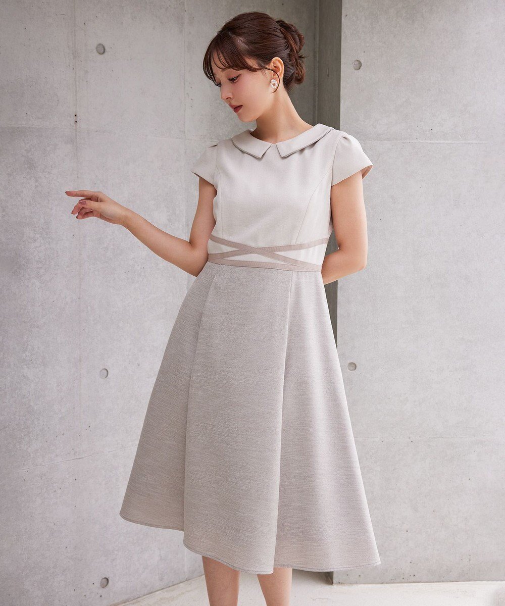 【トッカ/TOCCA】のBRIGHT LUMINOUS ドレス インテリア・キッズ・メンズ・レディースファッション・服の通販 founy(ファニー) 　ファッション　Fashion　レディースファッション　Fashion for Women　ワンピース　Dresses　フォーマル・パーティードレス・結婚式用ドレス　Elegant & Casual Dresses　2025年　2025　2025春夏・S/S　Spring/Summer 2025 SS25　おすすめ　Recommended / Our Picks　シンプル　Simple, Minimal　ジャケット　Jacket, Outerwear　ドレス　Dress, One-Piece　フレア　Flare, Flared　ブライト　Bright, Shiny　ラウンド　Round, Round Neck　リネン　Linen, Linen Fabric　エレガント 上品　Elegant　夏　Summer　定番　Standard, Basic Item　春　Spring　S/S・春夏　SS, Spring/Summer, Warm Season　ベージュ系|ID: prp329100004871213 ipo3291000000036311578