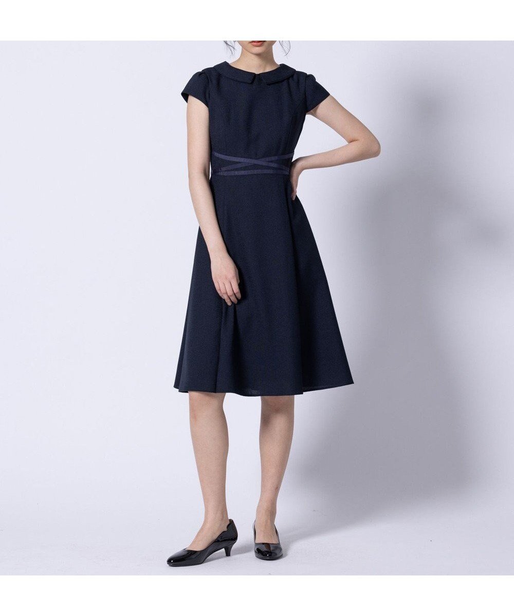 【トッカ/TOCCA】のBRIGHT LUMINOUS ドレス インテリア・キッズ・メンズ・レディースファッション・服の通販 founy(ファニー) 　ファッション　Fashion　レディースファッション　Fashion for Women　ワンピース　Dresses　フォーマル・パーティードレス・結婚式用ドレス　Elegant & Casual Dresses　2025年　2025　2025春夏・S/S　Spring/Summer 2025 SS25　おすすめ　Recommended / Our Picks　シンプル　Simple, Minimal　ジャケット　Jacket, Outerwear　ドレス　Dress, One-Piece　フレア　Flare, Flared　ブライト　Bright, Shiny　ラウンド　Round, Round Neck　リネン　Linen, Linen Fabric　エレガント 上品　Elegant　夏　Summer　定番　Standard, Basic Item　春　Spring　S/S・春夏　SS, Spring/Summer, Warm Season　ネイビー系|ID: prp329100004871213 ipo3291000000036311579