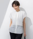 【23区/NIJYUSANKU】の【撥水加工/洗える】シアーナイロンツイル レイヤード ブラウス 人気、トレンドファッション・服の通販 founy(ファニー) ファッション Fashion レディースファッション Fashion for Women トップス・カットソー Cut & Sew Tops シャツ・ブラウス・オフィスカジュアル Elegant Blouses & Button-Ups 春 Spring 洗える Machine Washable ギャザー Gathered, Ruffled スタイリッシュ Stylish, Fashionable フレア Flare, Flared ラベンダー Lavender S/S・春夏 SS, Spring/Summer, Warm Season おすすめ Recommended / Our Picks 夏 Summer 2025年 2025 2025春夏・S/S Spring/Summer 2025 SS25 thumbnail ホワイト系|ID: prp329100004871227 ipo3291000000036311656